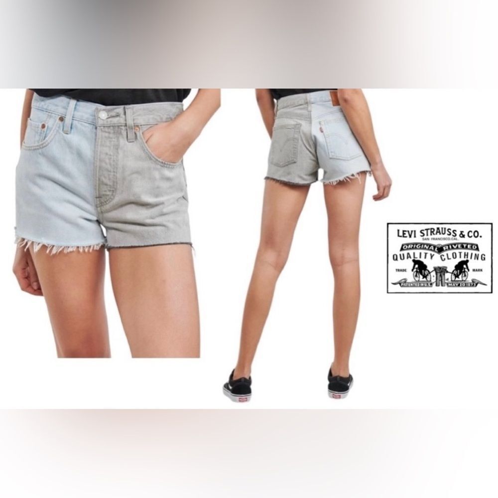 Levi's 352 Vintage Levis Jean Shorts  Color: Two-Tone Indigo, medium wash